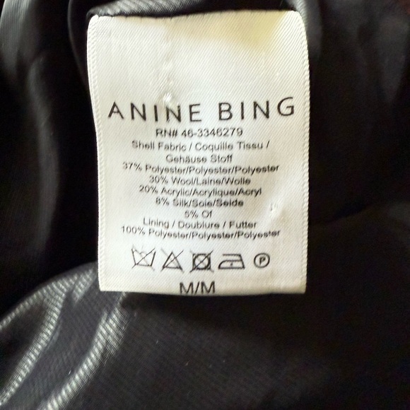 Anine Bing Brown Tweed Blazer with Metallic Accents SZ Medium - Picture 9 of 13